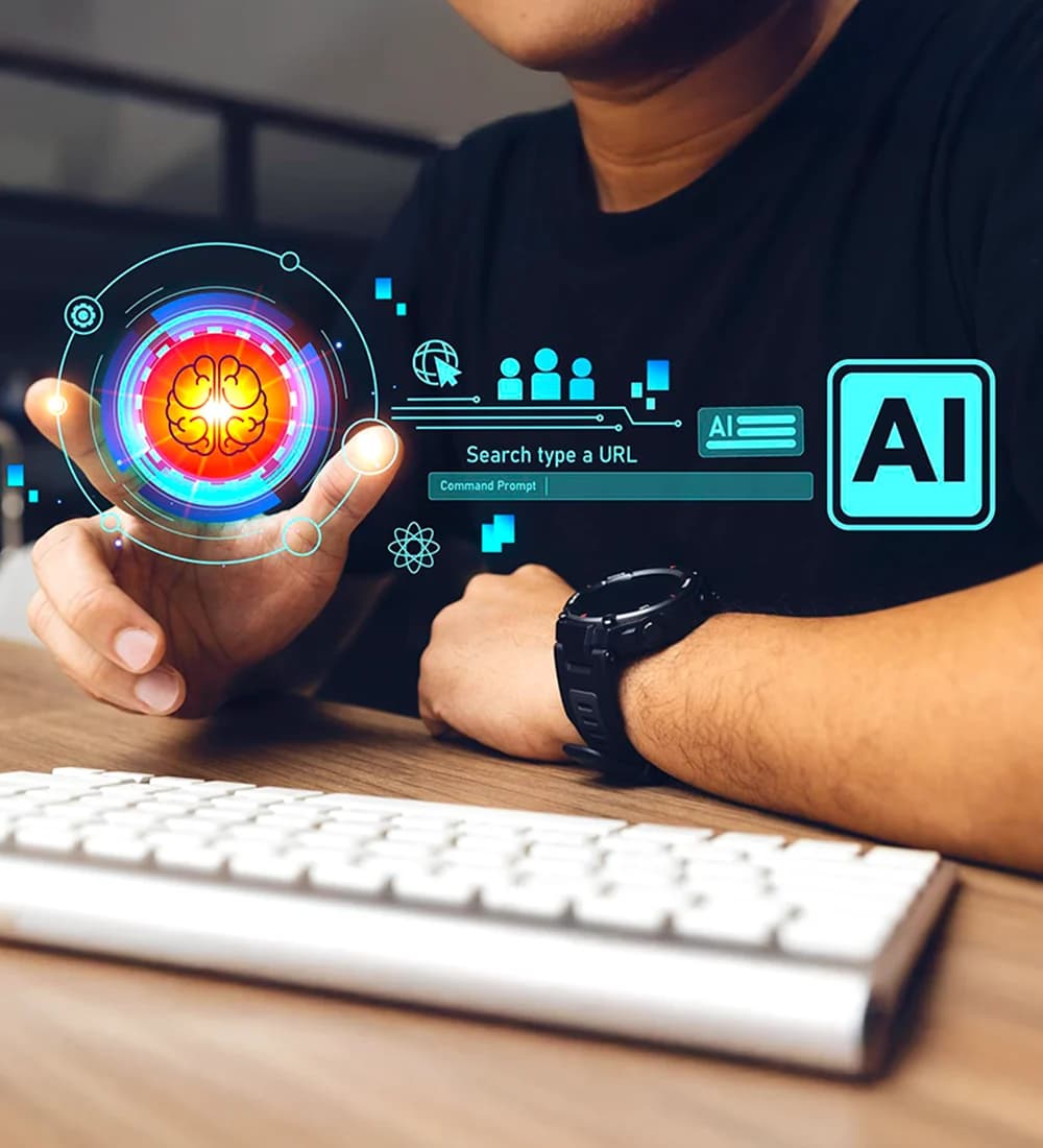 AI-enabled smartwatch interface with live data